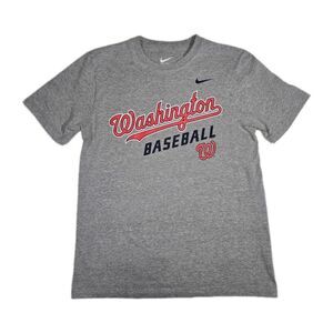 Washington Nationals Nike MLB DriFit Short Sleeve Shirt Gary Mens Medium